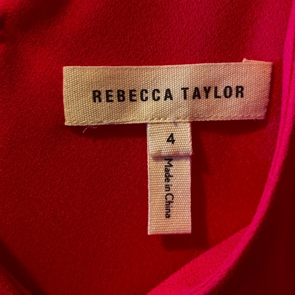 Rebecca Taylor Hot Pink Fit & Flare Mini Dress 4 - Picture 6 of 6